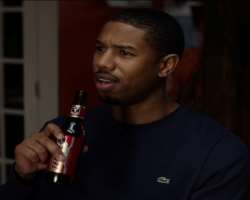 Michael B. Jordan consuming alcohol Michael B. Jordan consuming alcohol